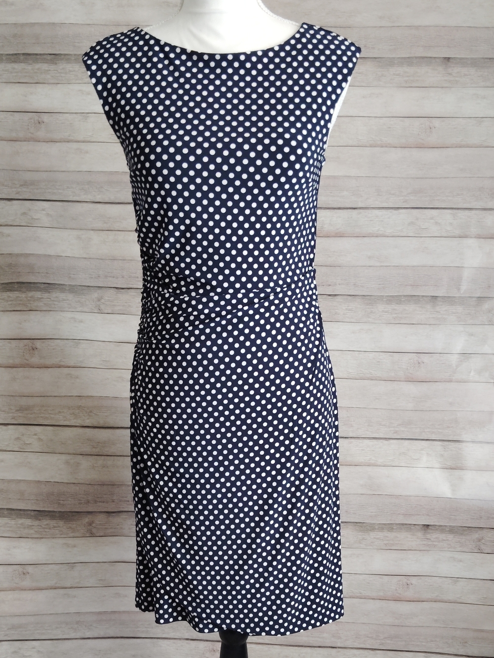 Cb Established In 1963 Black and White Polka Dot Dress Sz6